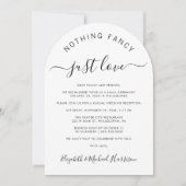 Invitation Réception Mariage Arche Photo Chic (Devant)