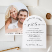 Invitation Réception Mariage Arche Photo Chic