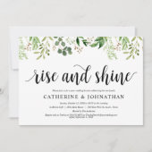 Invitation Réception Mariage de poste de verdure Brunch Elope (Devant)