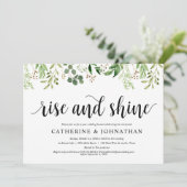 Invitation Réception Mariage de poste de verdure Brunch Elope (Debout devant)