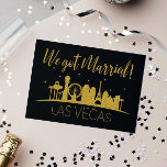 Invitation Réception Mariage Elopement Black Gold Las Vegas<br><div class="desc">Éblouissez vos amis et votre famille en leur envoyant ces annonces d'élévation mariages Las Vegas noir et or et/ou des invitations de fête. Ils attendent avec impatience de se joindre à vous pour cette célébration inoubliable du mariage !</div>