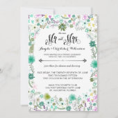 Invitation Réception Mini Fleurs Seulement Après Mariage Invi (Devant)