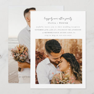 Invitation Réception Minimaliste Et Chic Uniquement Faire-par