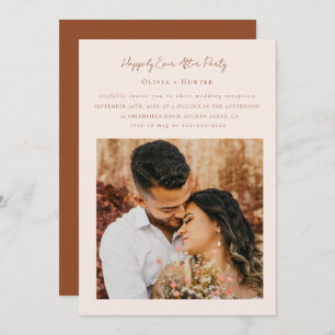 Invitation Réception minimaliste et chic uniquement Mariage