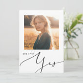 Invitation Réception minimaliste photo moderne avec douche nu (Debout devant)