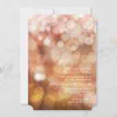 Invitation Réception moderne Bokeh Sparkle Twinkle Couples Do (Devant)