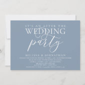 Invitation réception moderne, C'est une fête après le mariage (Devant)