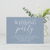 Invitation réception moderne, C'est une fête après le mariage (Debout devant)