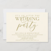Invitation réception moderne, C'est une fête après le mariage (Devant)