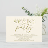 Invitation réception moderne, C'est une fête après le mariage (Debout devant)