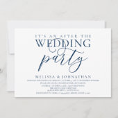 Invitation réception moderne, C'est une fête après le mariage (Devant)
