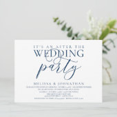 Invitation réception moderne, C'est une fête après le mariage (Debout devant)
