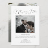 Invitation Réception Moderne Et Chic Uniquement Mariage (Devant / Derrière)