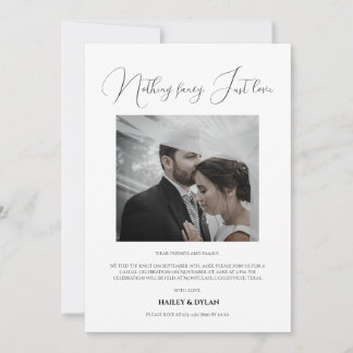 Invitation Réception Moderne Et Chic Uniquement Mariage