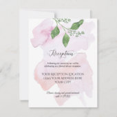 Invitation Réception Moderne Simple Eucalyptus Foliage Mariag (Devant)