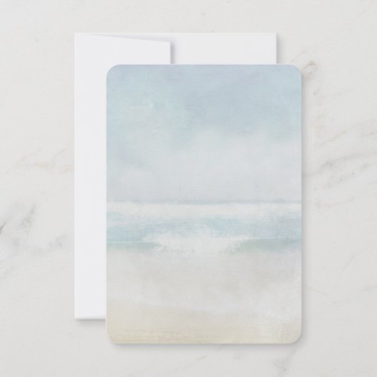 Invitation Réception Ocean Mariage Flower Arch (Dos)