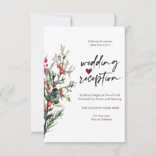 Invitation Réception Océanique Aux Fleurs Chics