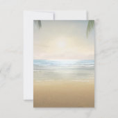 Invitation Réception Palms Sunset Beach (Dos)