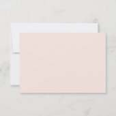 Invitation RÉCEPTION | Pastel Aquarelle Foliing (Dos)