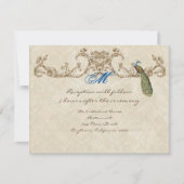 Invitation Réception Peacock & Etchings vintage (Devant)