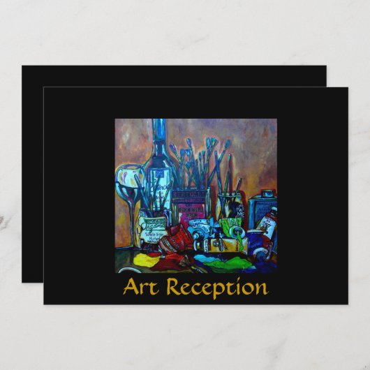 Invitation Réception/présentation artistique (Devant / Derrière)