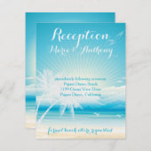 Invitation Réception RÊVES DE L'OCÉAN TROPICAL (Devant / Derrière)