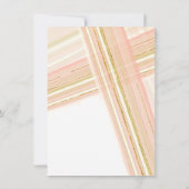 Invitation Réception Script Typographie Lignes modernes Art D (Dos)