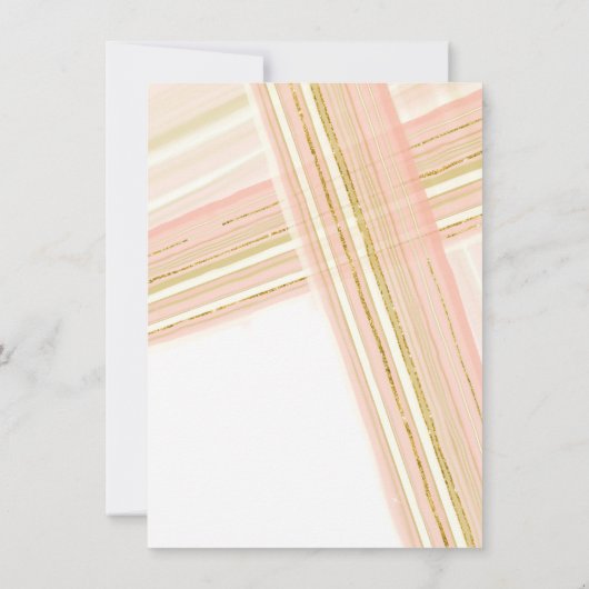 Invitation Réception Script Typographie Lignes modernes Art D (Dos)