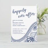 Invitation Réception seulement pour le Navy Happily Ever Afte (Debout devant)