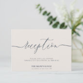 Invitation Réception simple après le dîner de mariage (Debout devant)