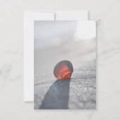 Invitation Réception simple plage coquillages, coeurs (Dos)