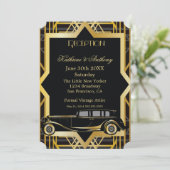 Invitation Réception Style Gatsby Années Folles (Debout devant)
