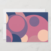 Invitation Réception uniquement de Jolis Cercles pour un Mari (Dos)