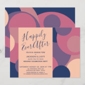 Invitation Réception uniquement de Jolis Cercles pour un Mari (Devant / Derrière)