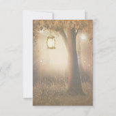 Invitation Réception vintage Rustique (Dos)