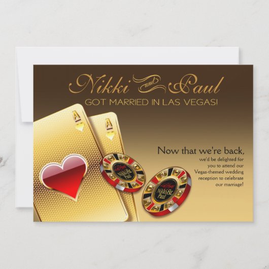 Invitation Réception VIP de Vegas CONTACTEZ-MOI 2 METTRE DES  (Devant)