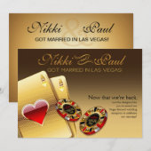 Invitation Réception VIP de Vegas CONTACTEZ-MOI 2 METTRE DES  (Devant / Derrière)