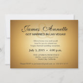 Invitation Réception VIP Las Vegas | bleu (Dos)