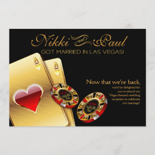 Invitation Réception VIP Las Vegas   noir