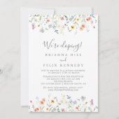 Invitation Réception Wild Multicolor Floral Elopement (Devant)