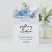 Invitation Réception Winter Mountain Lake (Debout devant)