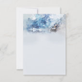 Invitation Réception Winter Mountain Lake (Dos)