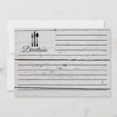 Invitation Recette Cuisine Plat Ingrédients Lins Bois Blanc (Dos)