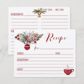 Invitation Recette de Noël (Devant / Derrière)