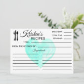 Invitation Recette Plat de cuisine Ingrédients liés Coeur (Debout devant)