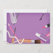 Invitation Recevez le maquillage de Glammed -/invitation de (Dos)