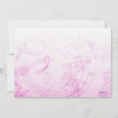 Invitation Recevons l'invitation rose bruyante de fête (Dos)