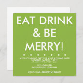 Invitation Réchauffement de la maison (Devant / Derrière)