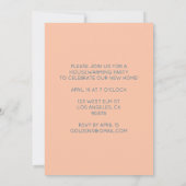 Invitation RÉCHAUFFEMENT DE MAISON NOUVELLE MAISON Fête de po (Dos)