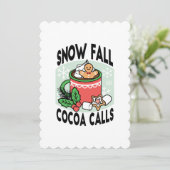 Invitation Réchauffez-vous avec les Appels Cocoa de Chute de  (Debout devant)